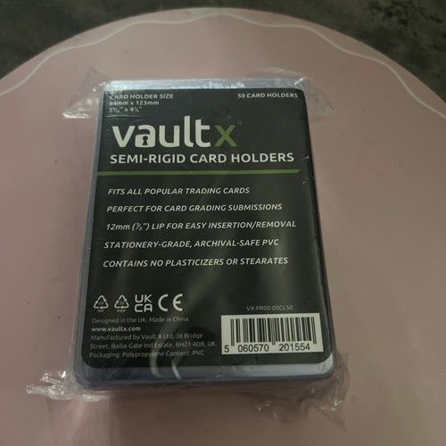 Vault X Semi-Rigid Card Holders for Trading Card & Sports Card Grading Sub x50