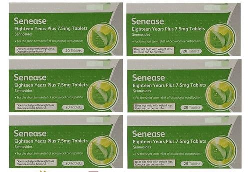 Senease Laxative 7.5mg - Relieve Occasional Constipation - 120 Tablets -