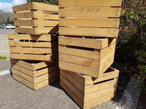 3 x Vintage Wooden Apple Crates — image 9