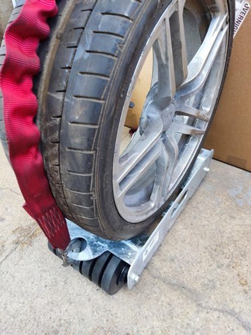 CAR RECOVERY ROLLER DOLLY VEHICLE JACK TROLLEY SKATE WHEEL LOADER DAMAGE WHEEL