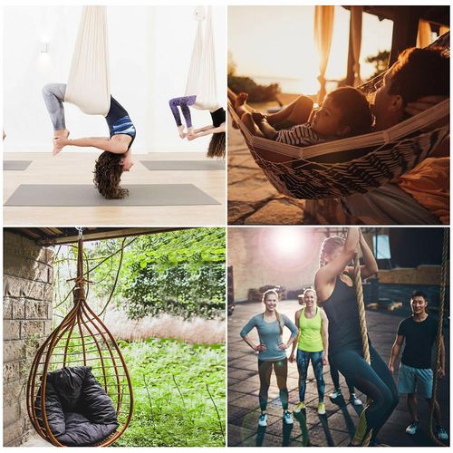 2x Ceiling Hook Swing Hanger Hook 360° Swivel Hanging Hammock Chair Hook Bracket — image 10