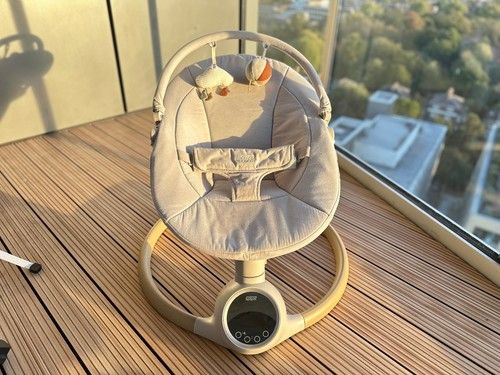 Mamas & Papas Alto Smart Baby Swing Cashmere Bluetooth with Toy Bar
