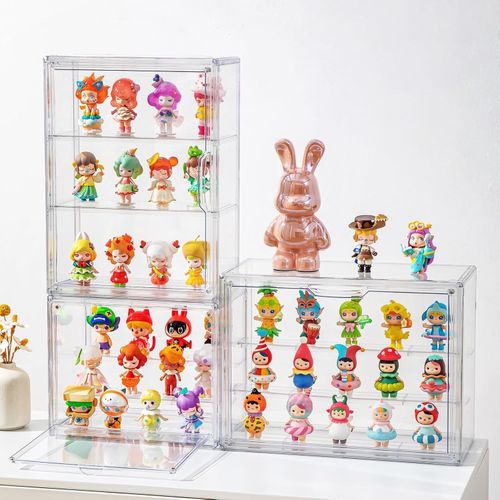 3 Tier Acrylic Display Case for Figures, Clear Display Box, Dustproof Showcase — image 9
