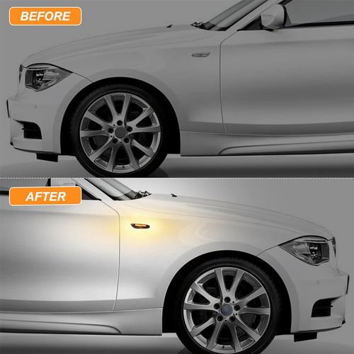 For BMW E90 E91 E60 E46 E87 E82 Indicator Turn Signal Side Light 2× Dynamic LED — image 4