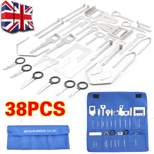 38Pcs Car Radio Stereo Audio Head Unit Key Removal Tool Set Release Keys Kit — image 2