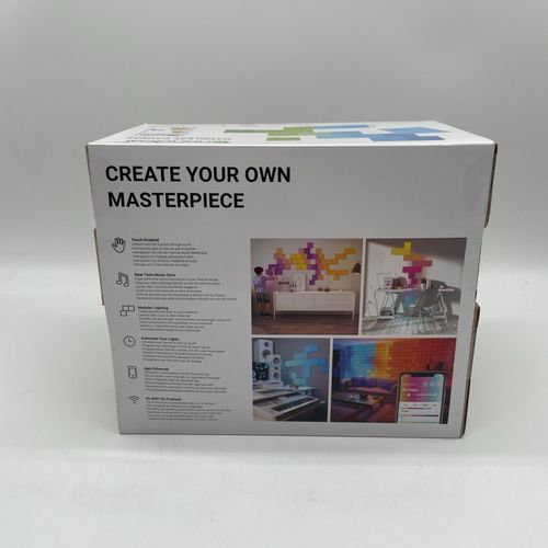 Nanoleaf Canvas Starter Kit Multicoloured Smart Light Panels - 17 Light Squares — image 4