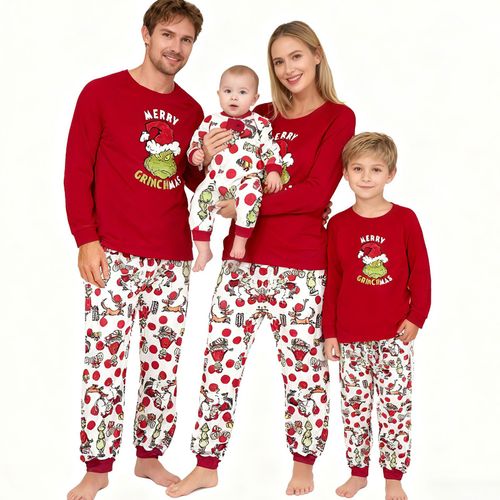 Family Matching Christmas Pyjamas Adult Kids Baby Xmas Nightwear Pajamas Pjs Set — image 1