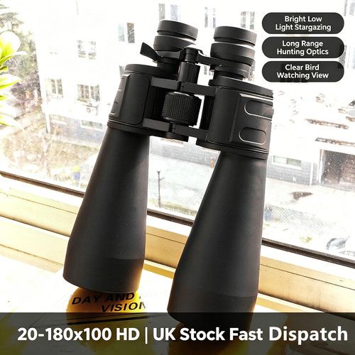 20-180x100 HD High Power Zoom Binoculars Stargazing Hunting UK Stock