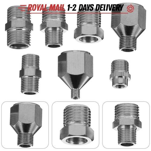 7PCS Airbrush Adapter Set Airbrush Hose Adapter Air Compressor Fitting Connector — image 3