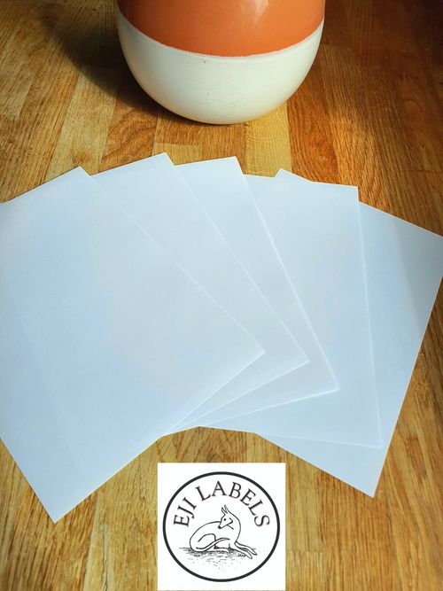 Plain White Sticky Self Adhesive Stickers Address Printer Labels Multiple Sizes — image 2