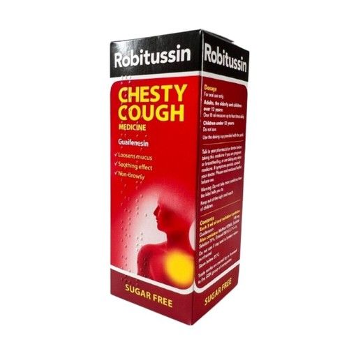 Robitussin Chesty Cough Non-Drowsy Medicine - 100 ml - Loosens Mucus - Soothing