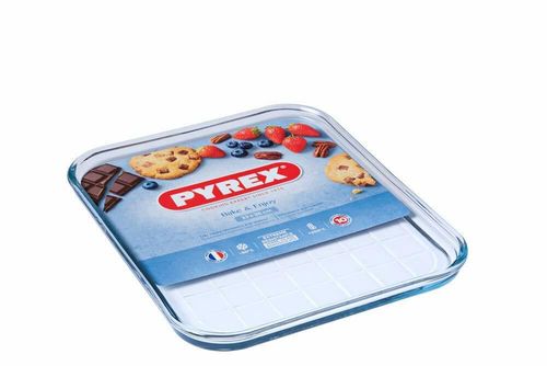 Pyrex Transparent Oven safe Scratch Resistant Glass Baking, Roasting Tray — image 1