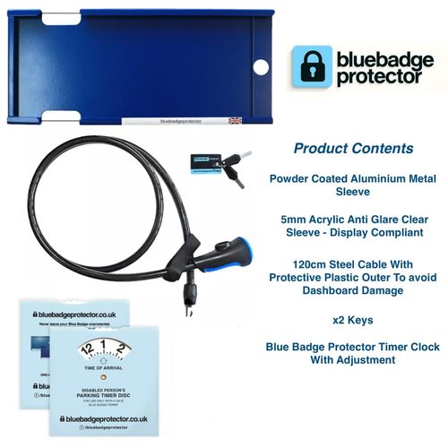 Blue Badge Double Protector Disabled Anti Theft Lock Security Holder Wallet — image 2