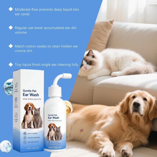 Pet Ear Rinse,Foaming Ear Cleaner For Dogs,Foaming Action Pet Ear Wash Solution — image 6