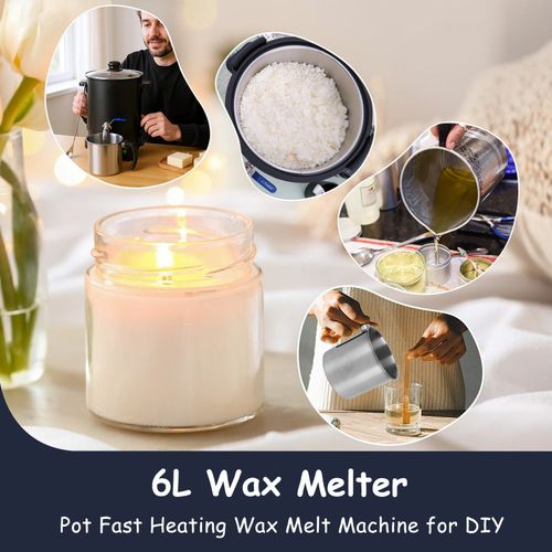 6L 1100W Commercial Wax Melter for Candle Soap Making Electric Melting Pot 220V — image 5