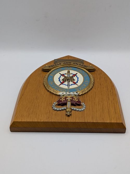 Royal Air Force Strike Command Mess Wall Plaque Shield Crest RAF Vintage VGC — image 10