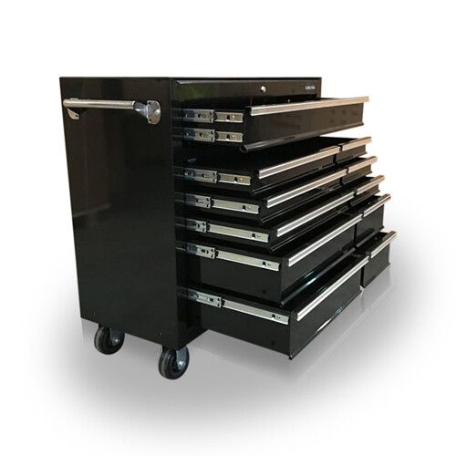 US Pro Tools Tool Chest Box roll cabinet toolbox black box FINANCE AVAILABLE!  — image 2