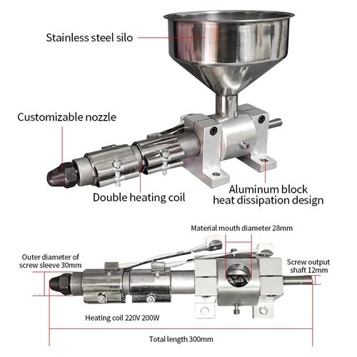 3D Filament Single Screw Extruder 110V/220V Plastic Extrusion Processing Machine — image 5