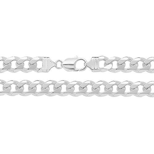 SOLID STERLING SILVER 8.5 INCH MEN'S CHUNKY CURB BRACELET - HEAVY — image 3