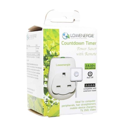Energy saving countdown timer switch socket rundown remote wire conserve standby — image 5