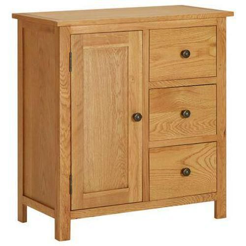 Wooden Cabinet Cupboard Solid Oak Wood Storage Drawers Furniture Living Room