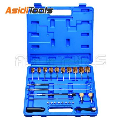 26Pcs Diesel Injector Seat Brush Cleaner Cleaning Cutting Cutter tools Kit