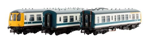 Graham Farish N Gauge 371-888 BR White & Blue Class 108 3 Car DMU *DCC Fitted*