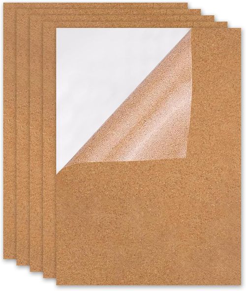 Self Adhesive Cork Sheet, 5Pcs Adhesive Cork Backing Sheets Board 1Mm Thick for — image 12