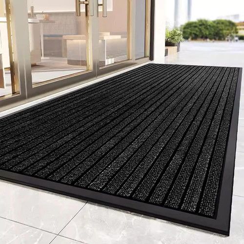 Non Slip Rubber Door Mat Heavy Duty Washable Rug Indoor Outdoor Welcome Door Mat
