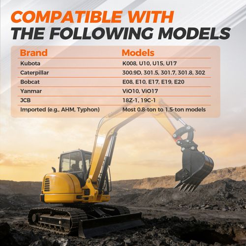 For 0.8-2 Tons Mini Diggers Excavators Quick Hitch Coupler Attachments 25mm Pins — image 5