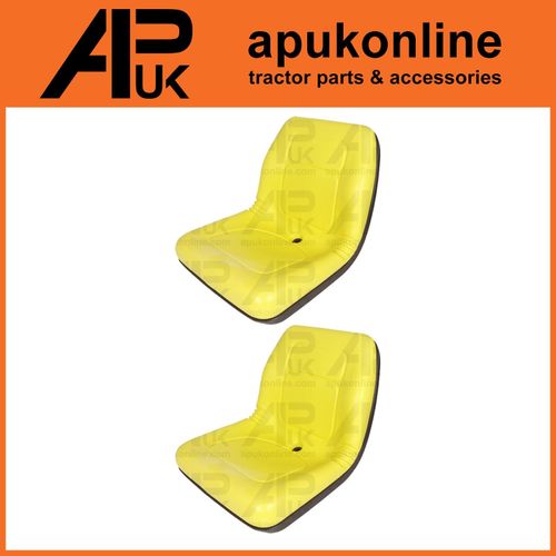 2x High Back Seats Yellow for John Deere Gator Ride on Mower Lawn Garden Tractor — image 1