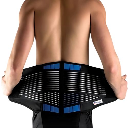 Adjustable Neoprene Double Pull Lumbar Support Lower Back Belt Brace Pain Relief — image 1