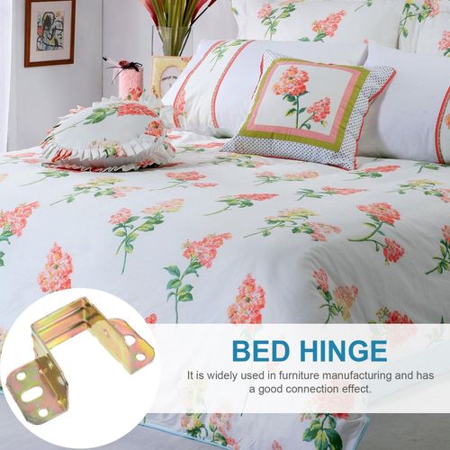 10Pcs Bed Hinge Sturdy Bed Corner Furniture Fixed Bracket Practical Bed Hinge — image 2