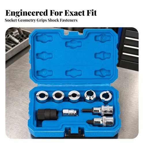 9 Pieces Strut Top Bolt Tool Kit High Quality Shock Absorber Socket Tool Premium — image 2