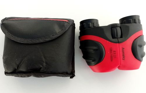 8x21 Kids Binoculars Compact Zoom Binoculars for Children with case - Aoneky — image 1