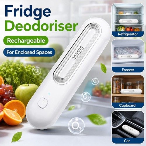 Mini Refrigerator Deodoriser USB Rechargeable Ozone Odour Neutraliser 