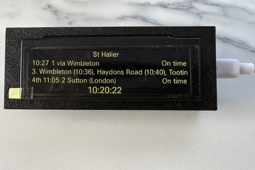 Small Electronic Train Railway Tube Tram Bus Departure Board Yellow components. — image 6