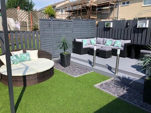 30mm Artificial Grass 1m x 1m Roll, Realistic Pet-Friendly Fake Grass Lawn Turf — image 5