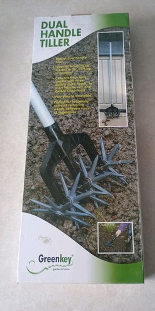 Rotary Tiller Ergonomic Rotary Cultivator with 6 Star Wheel Labor-Saving 