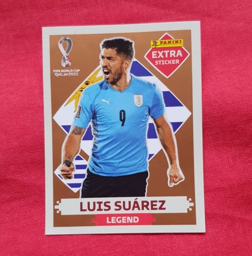Panini FIFA World Cup Qatar 2022 Extra Sticker Legend Luis Suárez Uruguay BRONZE — image 1