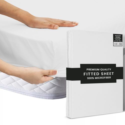 Extra Deep 40 CM Fitted Sheet Single Double King Super King Size Bed Sheets Uk — image 3