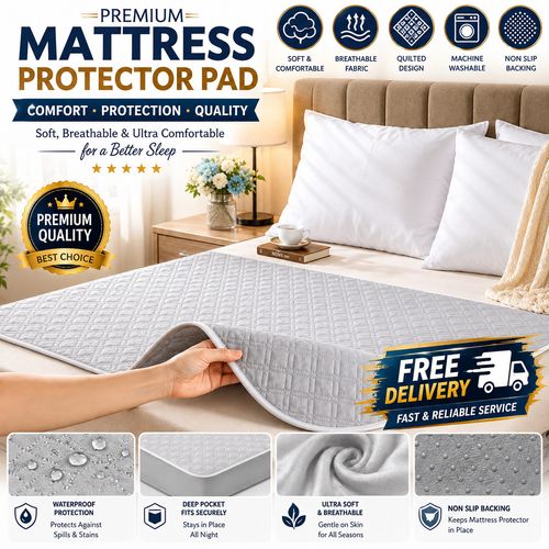 Washable Incontinence Bed Pads Leak-Proof Mattress Protector sheet Reusable Mat~ — image 1