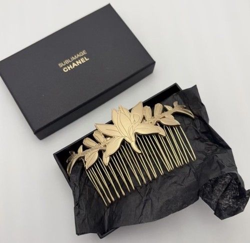 Chanel Camellia Hair Clip Comb