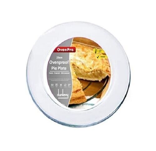 Ovenproof Glass Plate Pie Plate Tart Flan Plate Baking Dish Clear Dish -25 cm