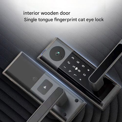 Smart Lock Fingerprint Keyless Door Lock with Camera & Handle  WiFi APP Control — image 5