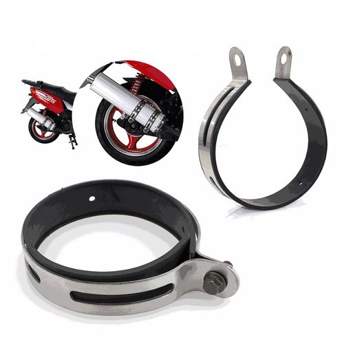 Motorcycle Exhaust Muffler Silencer Hanger Clamp Strap Mount Bracket — image 6