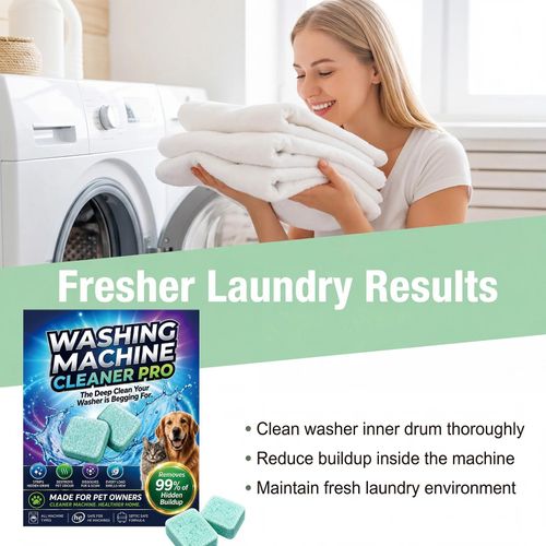 Prime Drum Washing Machine Cleaner Pro,12-Pack Deep Clean Drum & Remove Descaler — image 5