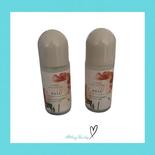 M&S Rose Anti Perspirant Deodorant Roll On 50ml x2 NEW Marks Floral — image 3