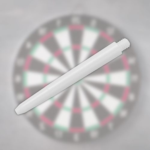 50Pcs 53mm Plastic Dart Shafts Medium 2BA Thread Dart Stems White — image 4