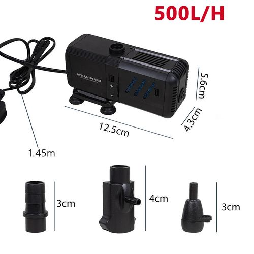 4 in 1 Aquarium Fish Tank Filter Water Pump Internal Purifier Filter Oxygen Wave — image 2